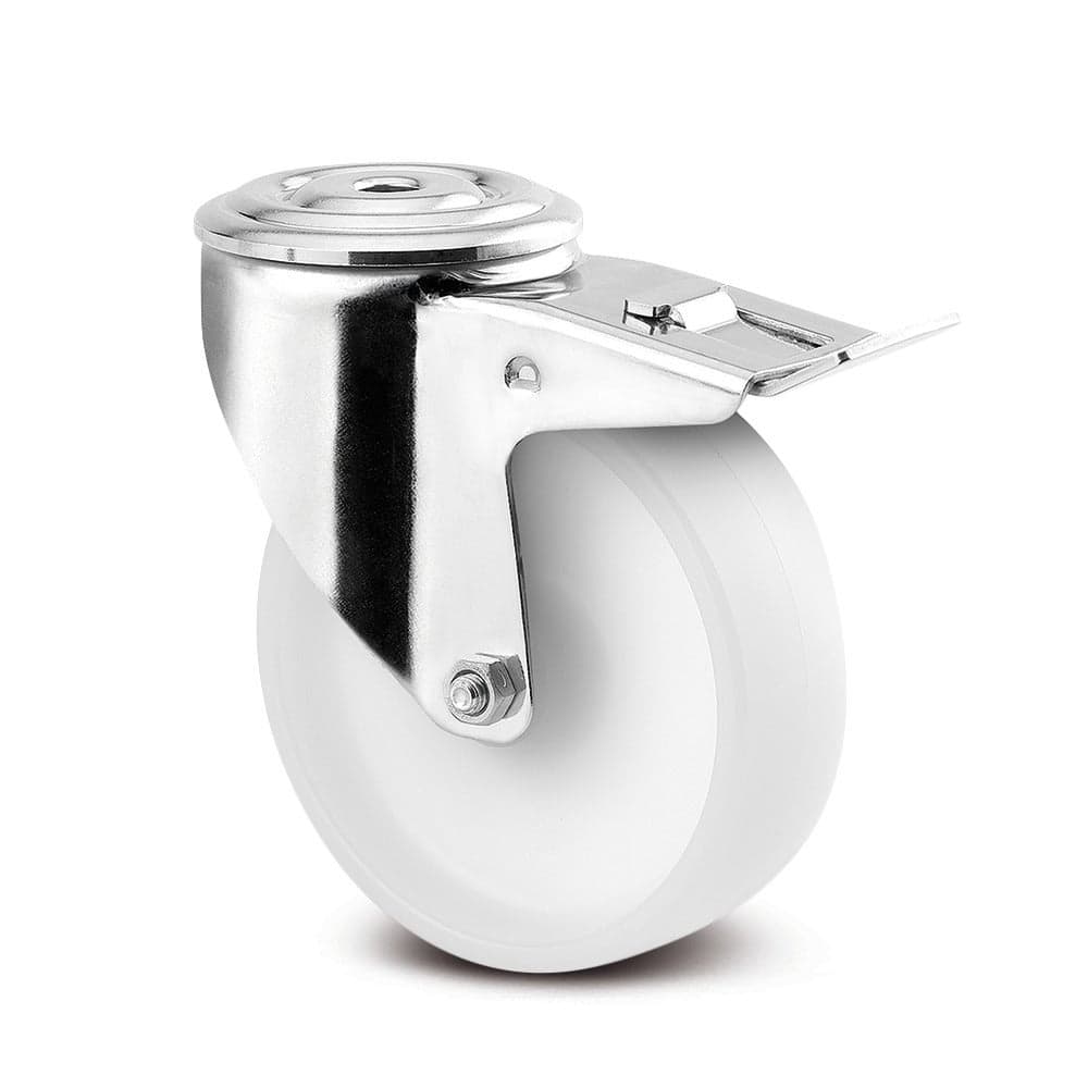 Περιστρεφόμενη ρόδα με φρένο, Ø80mm