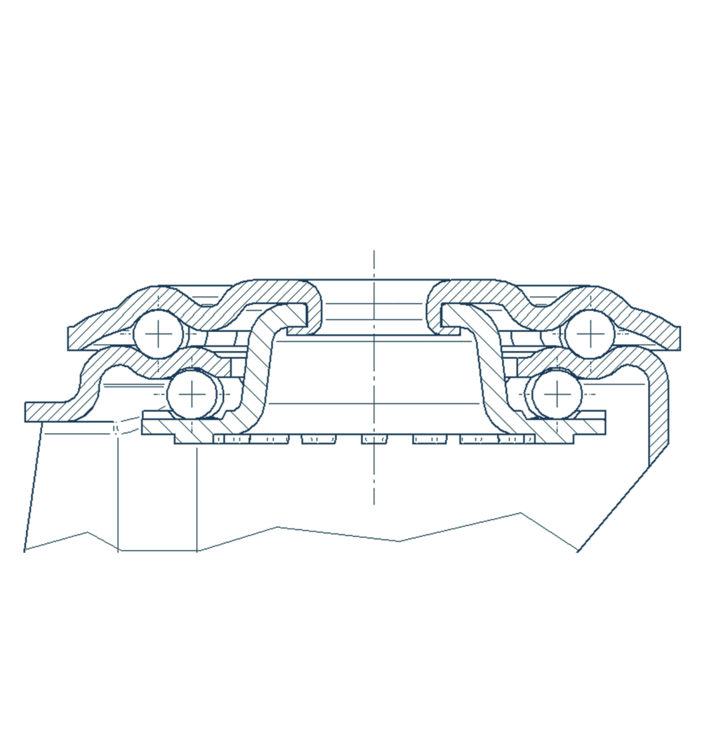 Περιστρεφόμενη ρόδα, Ø100mm - 2