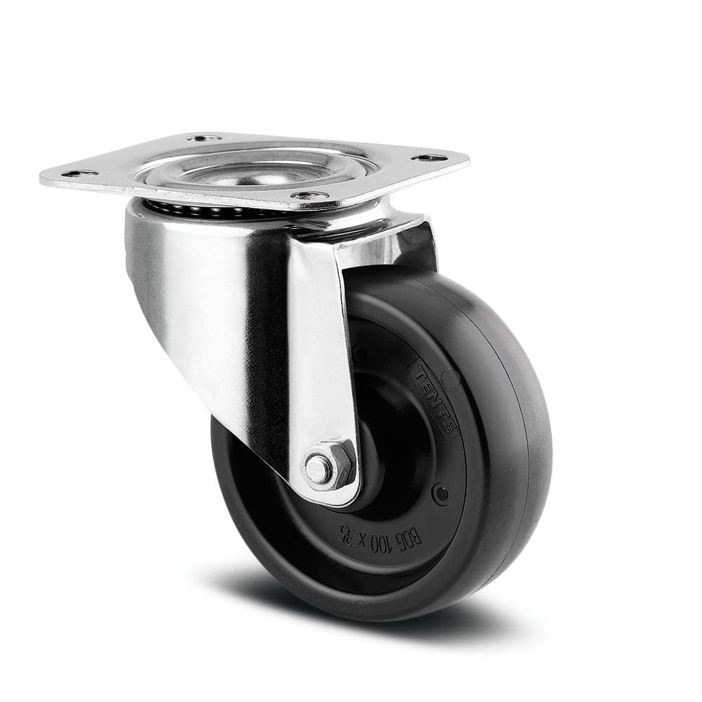 Περιστρεφόμενη ρόδα, Ø80mm, Ανοξείδωτη