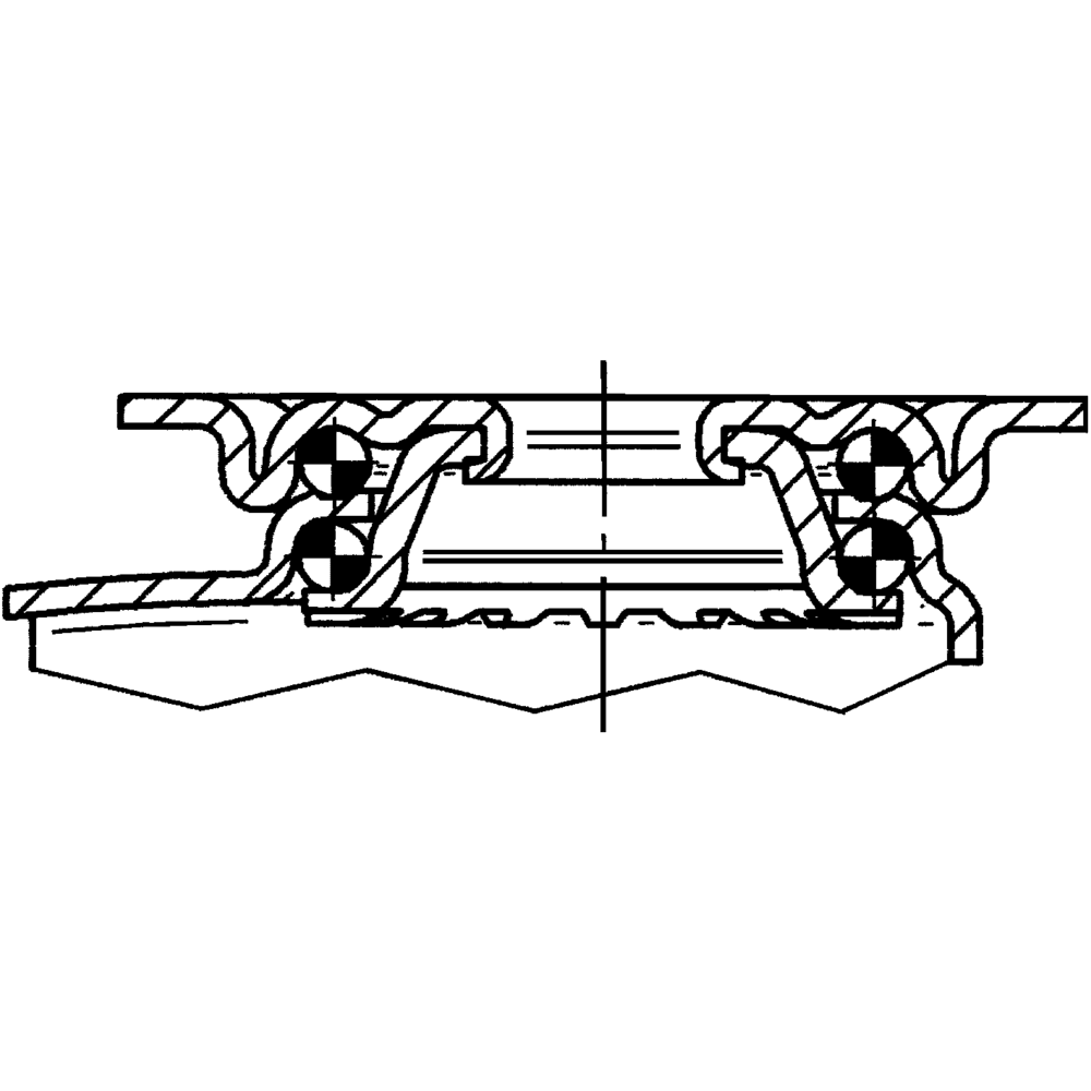 Περιστρεφόμενη ρόδα με φρένο, Ø75mm