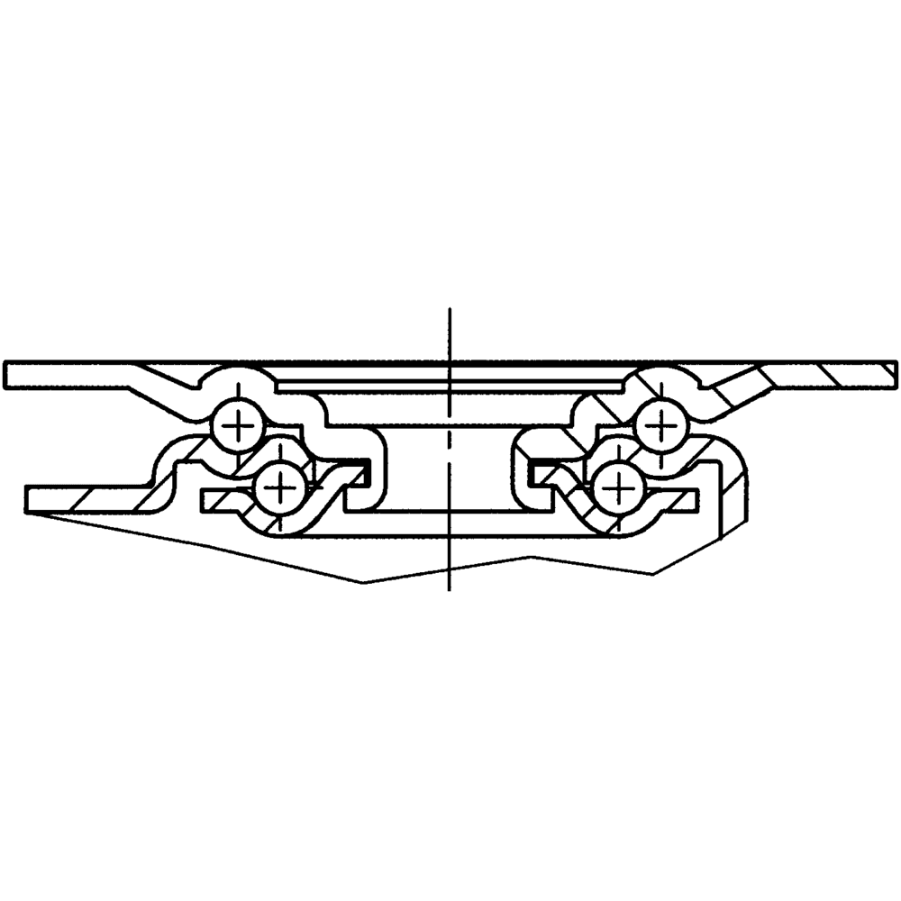 Περιστρεφόμενη ρόδα, Ø100mm, Ανοξείδωτη - 2