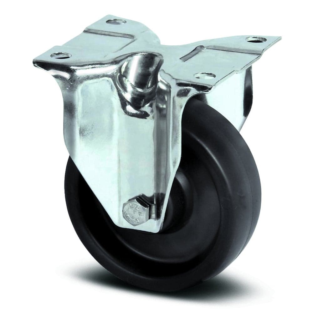 Σταθερή ρόδα, Ø80mm, Ανοξείδωτη