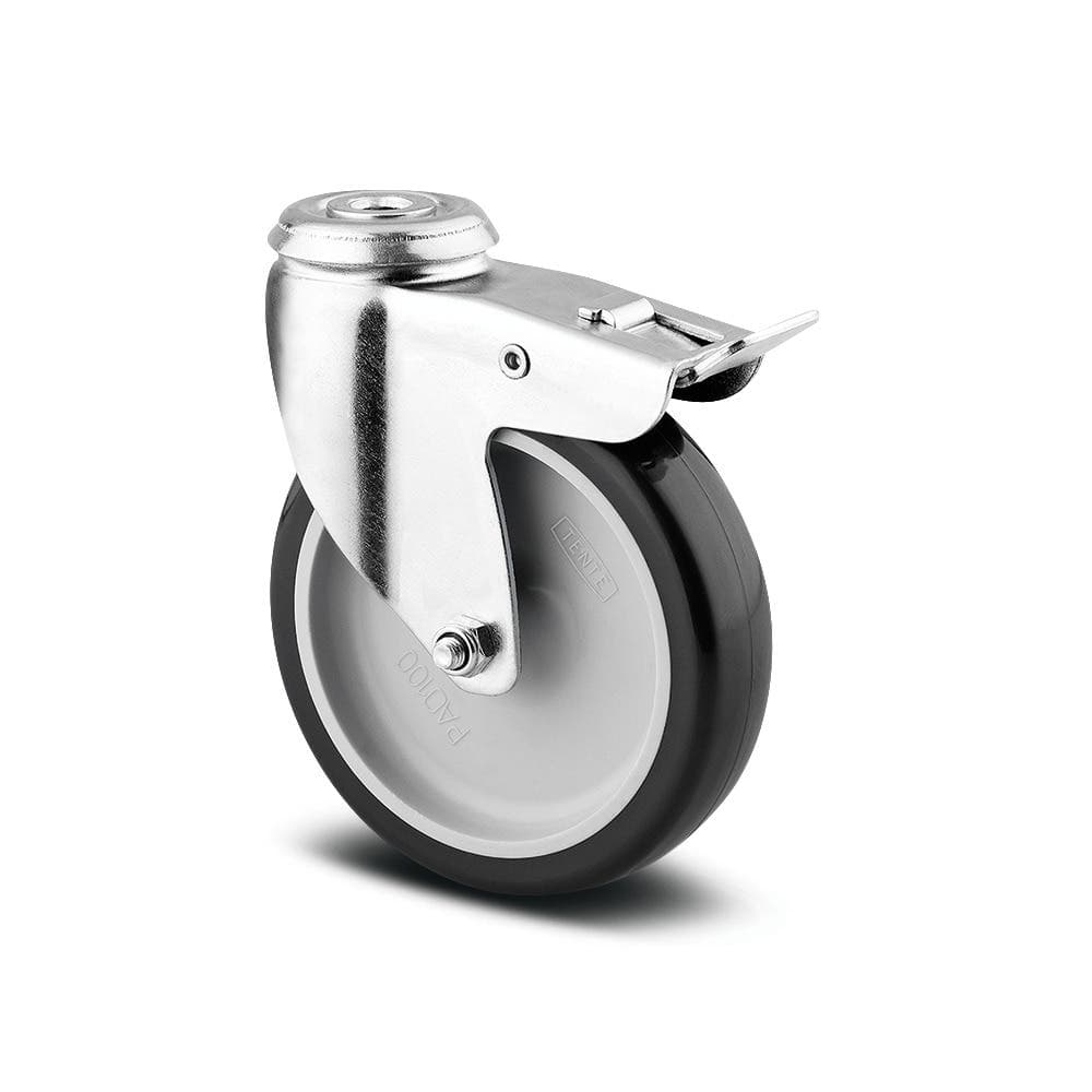 Περιστρεφόμενη ρόδα με φρένο, Ø75mm