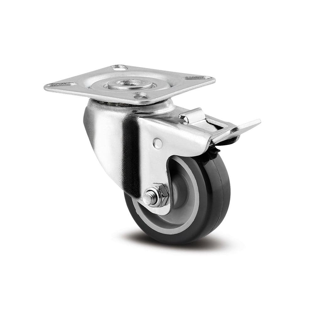 Swivel castor with wheel brake 50 mm